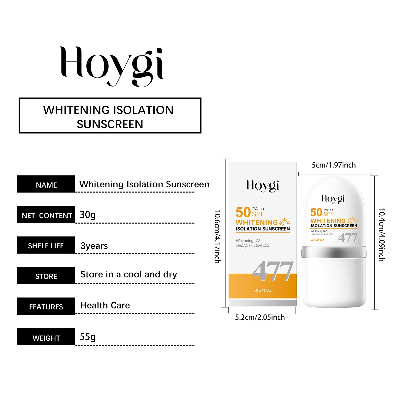 Sunscreen Cream SPF50+ PA++++ Face and Body Lightweight Moisturizing UV Protection 30g 1 sunscreen cream spf50 30g hoy w72mt9cf desc 1 1