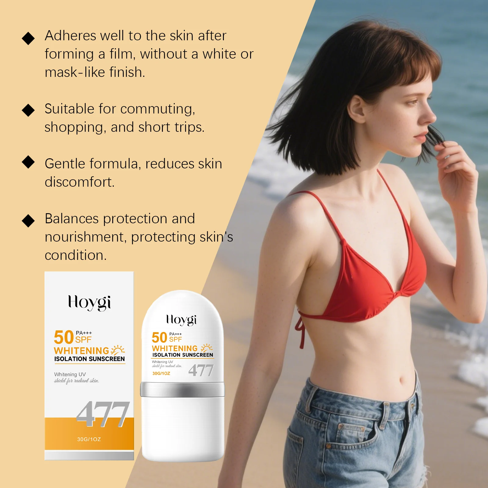 Sunscreen Cream SPF50+ PA++++ Face and Body Lightweight Moisturizing UV Protection 30g 7 sunscreen cream spf50 30g hoy w72mt9cf desc 7