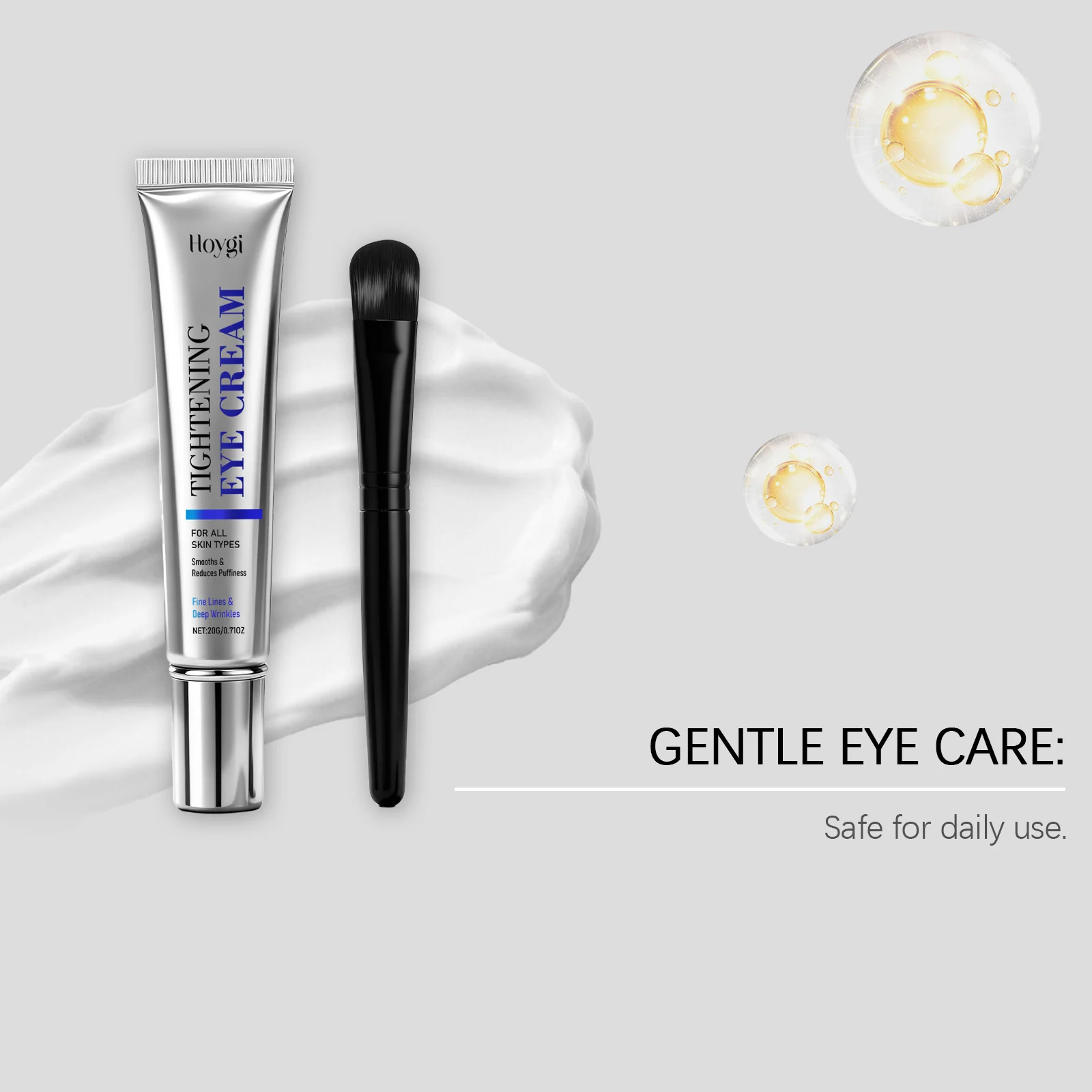 Hoygi Tightening & Smoothing Eye Cream for All Skin Types, Reduces Puffiness & Fine Lines 7 tightening smoothing eye cream hoy z54tgfrb desc 7
