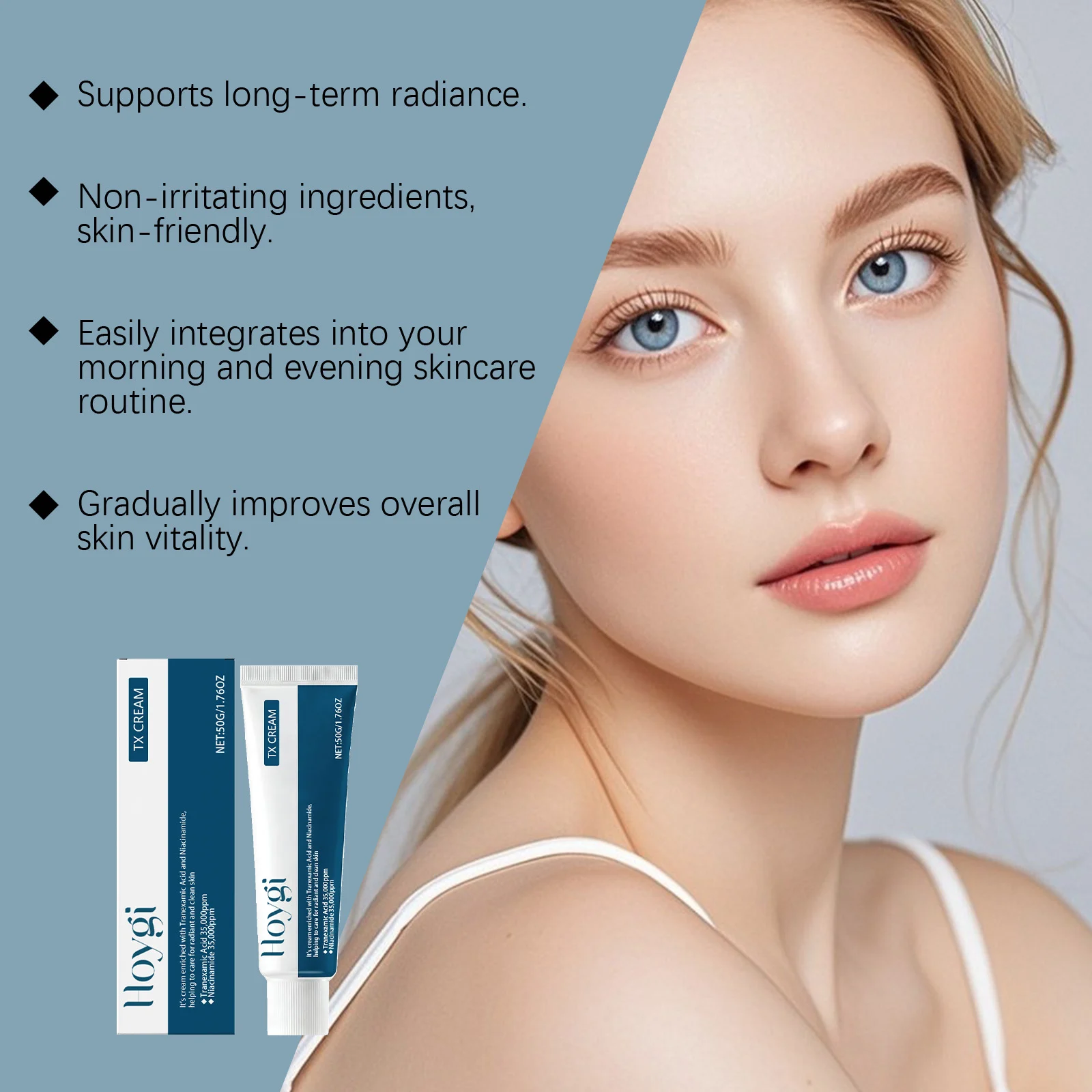 Tranexamic Acid Niacinamide Cream 50g Brightening Moisturizing Face Cream for Sun Damage & Dark Spot Reduction 5 tranexamic acid niacinamide cream 50g hoy wwx4nvx5 desc 5
