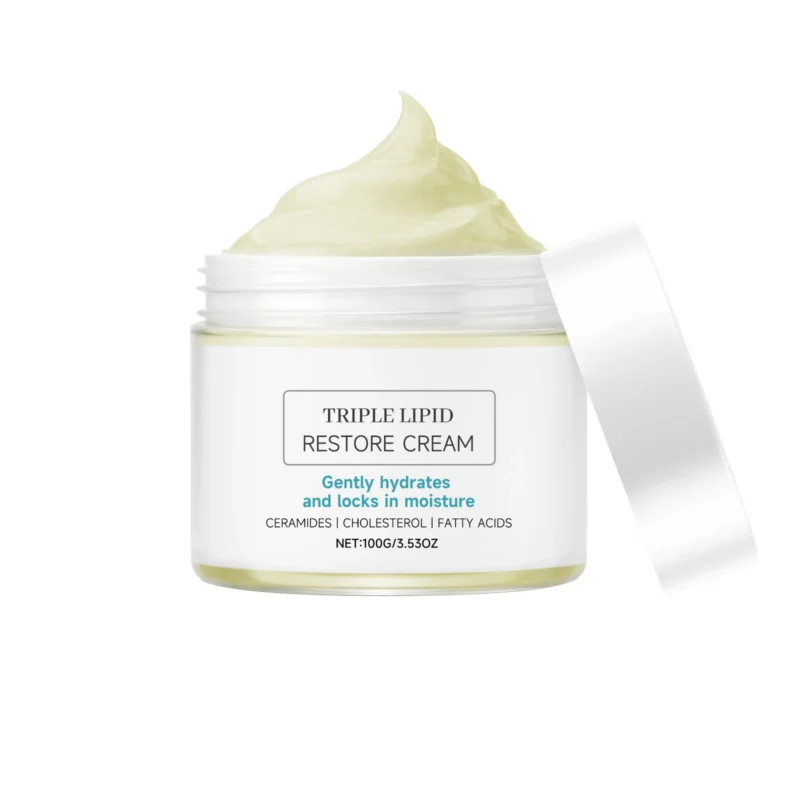 Hoygi Triple Lipid Restore Cream | Ceramides Cholesterol Fatty Acids | 100g Firming Moisturizer