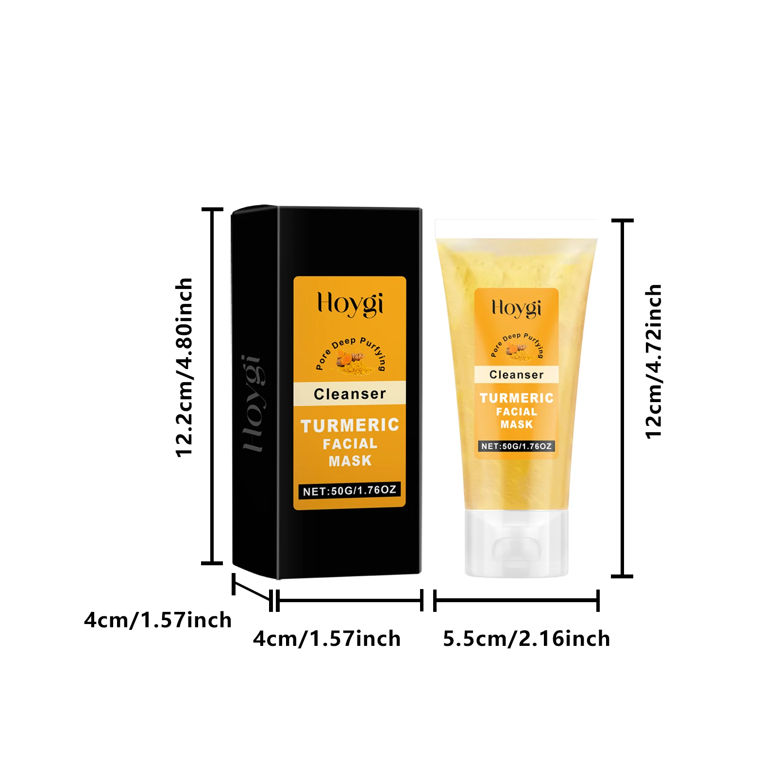 Turmeric Peel-Off Mask Deep Cleansing Pores Brightening Hydrating Facial Mask 50g 1 turmeric peel off mask deep cleansing brightening 50g hoy 5x3ssssk desc 1