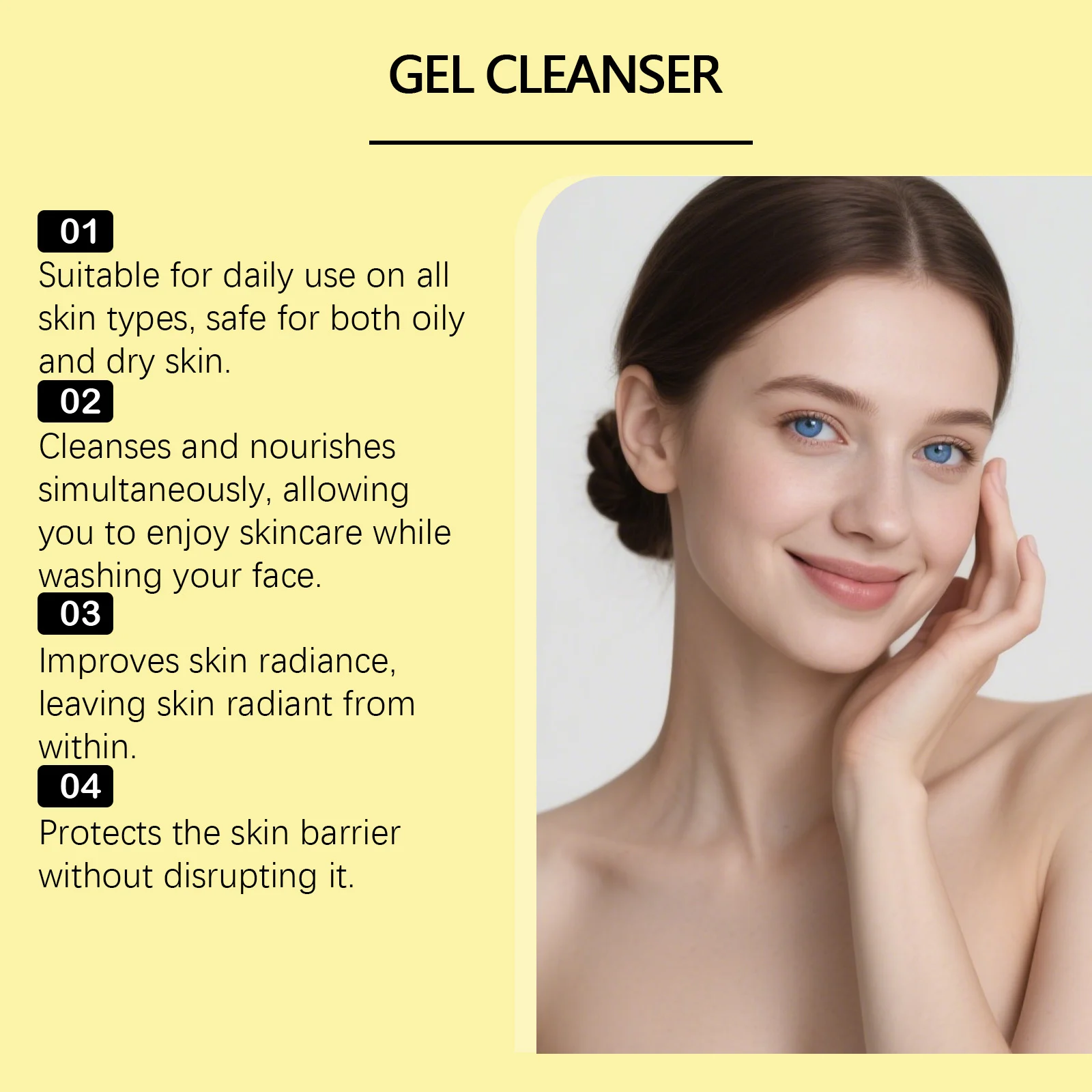 Turmeric & Vitamin C Gel Cleanser Deep Cleansing Hydrating Skin 100ml 8 turmeric vitamin c gel cleanser 100ml hoy wxqufhum desc 8