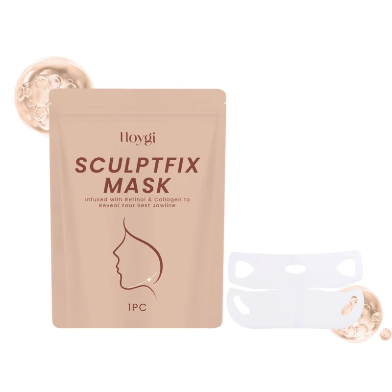 Hoygi V-Shaped Face Sculpting Mask infused with Retinol and Collagen for a defined jawline and radiant complexion