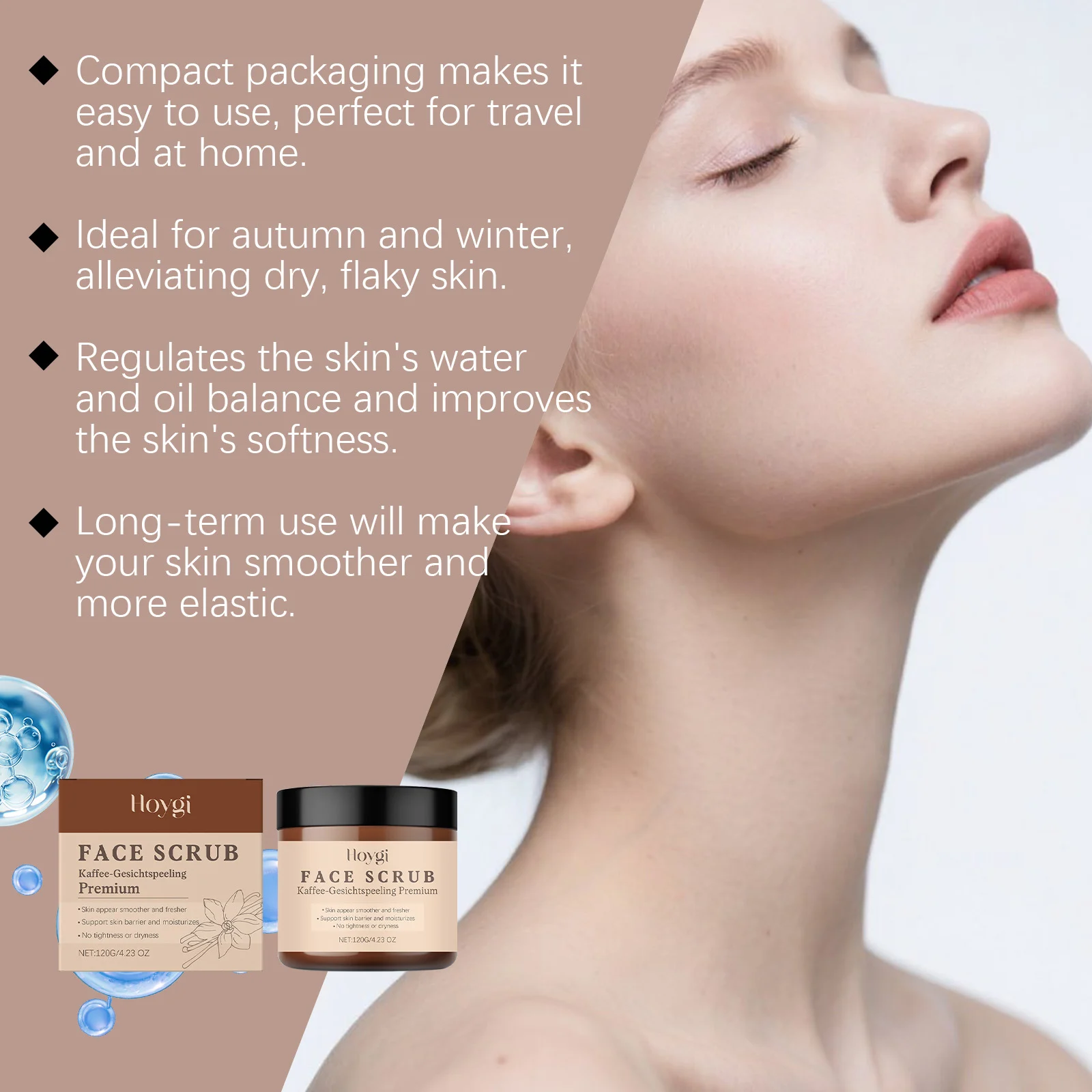 Vanilla Coffee Face Scrub 120g for Exfoliating, Brightening & Smoothing Skin 8 vanilla coffee face scrub 120g hoy bxqktkyz desc 8
