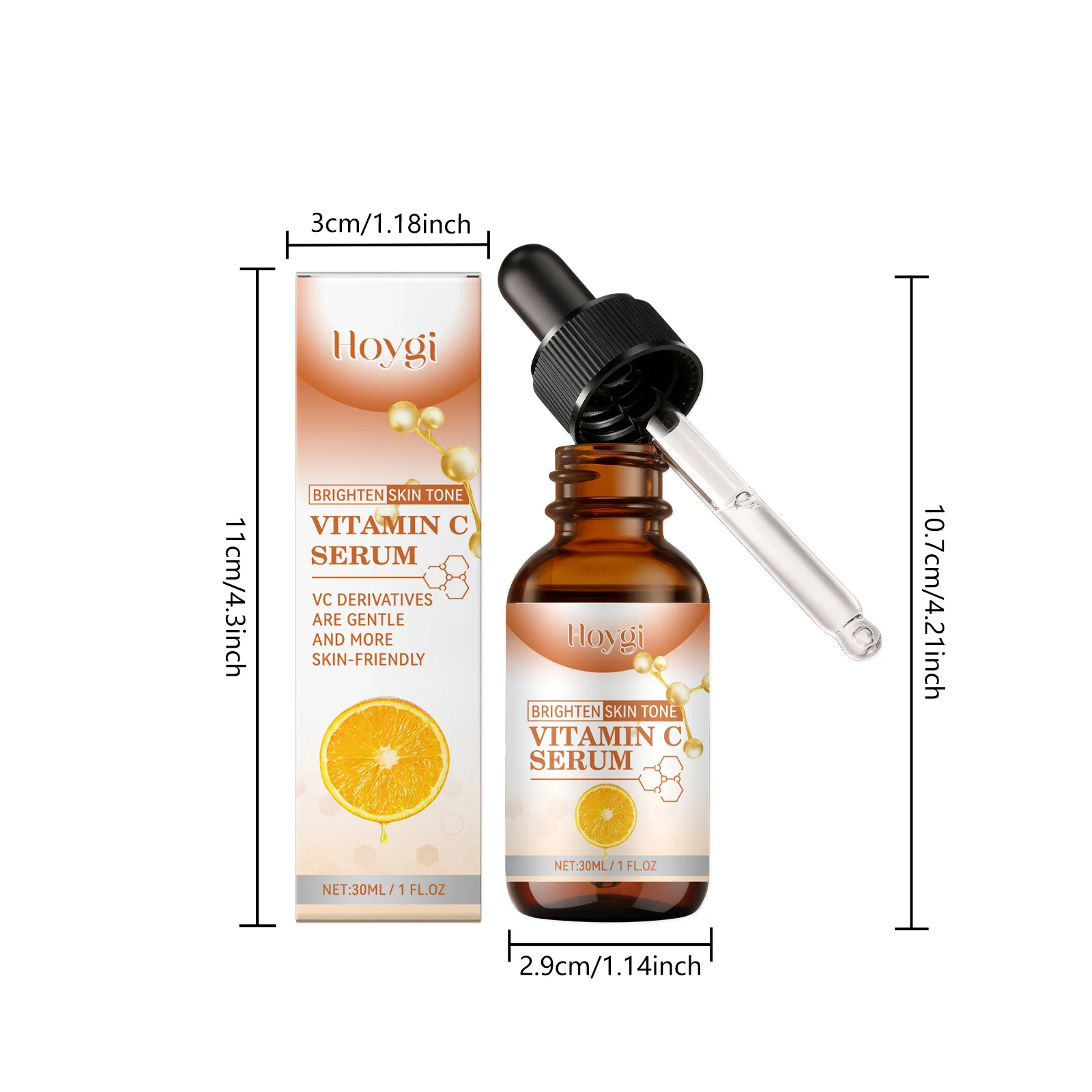 Vitamin C Serum 30ml Brightening & Hydrating Facial Treatment with Niacinamide & Hyaluronic Acid 1 vitamin c serum 30ml brightening hydrating facial treatment hoy 6b3mnsb4 desc 1