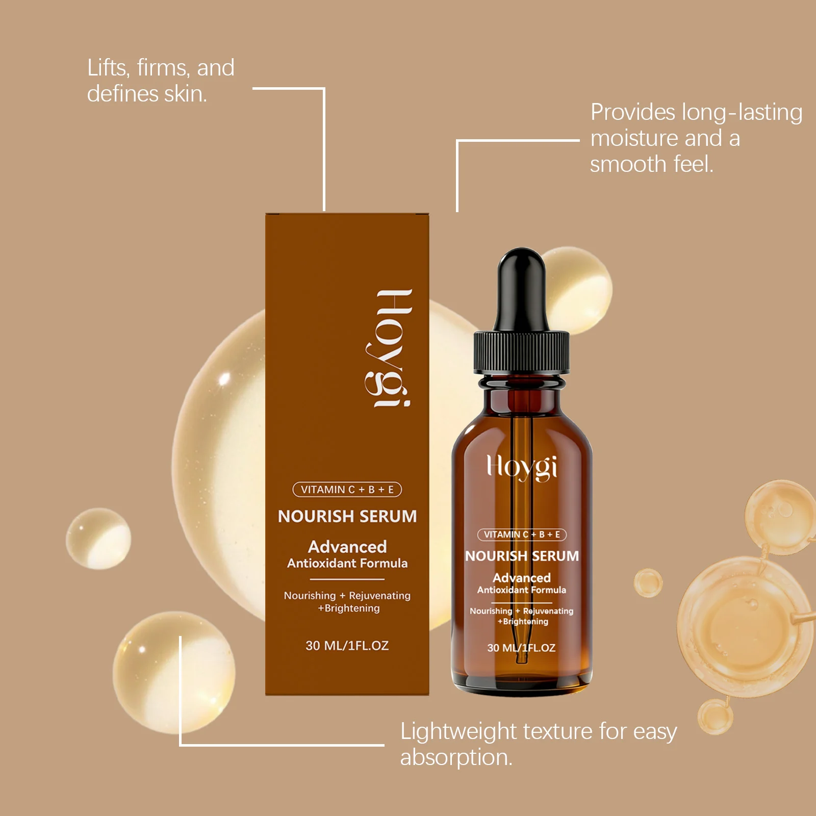 Vitamin Serum with C, B & E 30ml Gentle Hydrating Brightening Face Serum for All Skin Types 9 vitamin serum c b e 30ml gentle hydrating brightening hoy zfmqp6tk desc 9