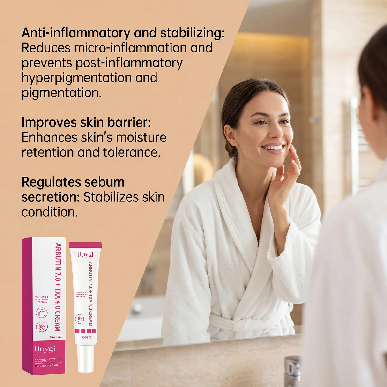 Whitening Moisturizing Face Cream with Arbutin & Tranexamic Acid 30g 5 whitening moisturizing face cream 30g hoy apd52n8k desc 5